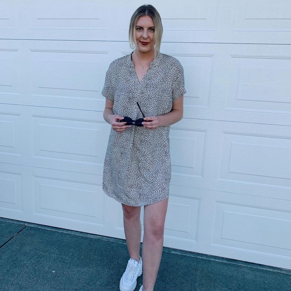 H&M Cheetah print T-shirt Dress